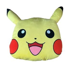 Pokémon Pikachu‎ Yellow Character Face Pillow 12x12